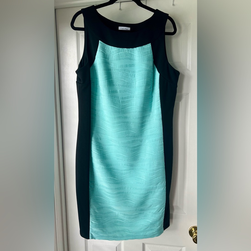 Black and Aqua Dress